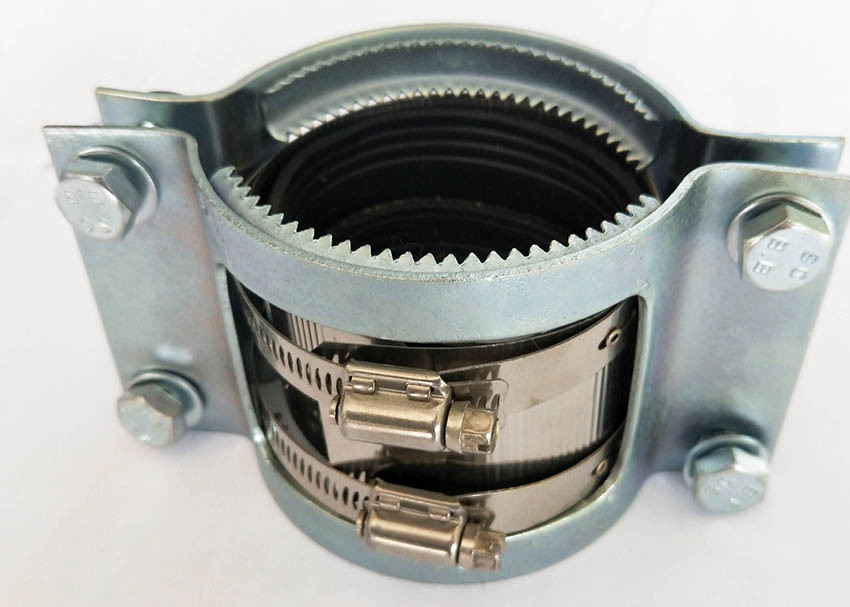 8 Inch Metal Heavy Duty Pipe Clamps SML Grip Collar Coupling For Drainage Piping System