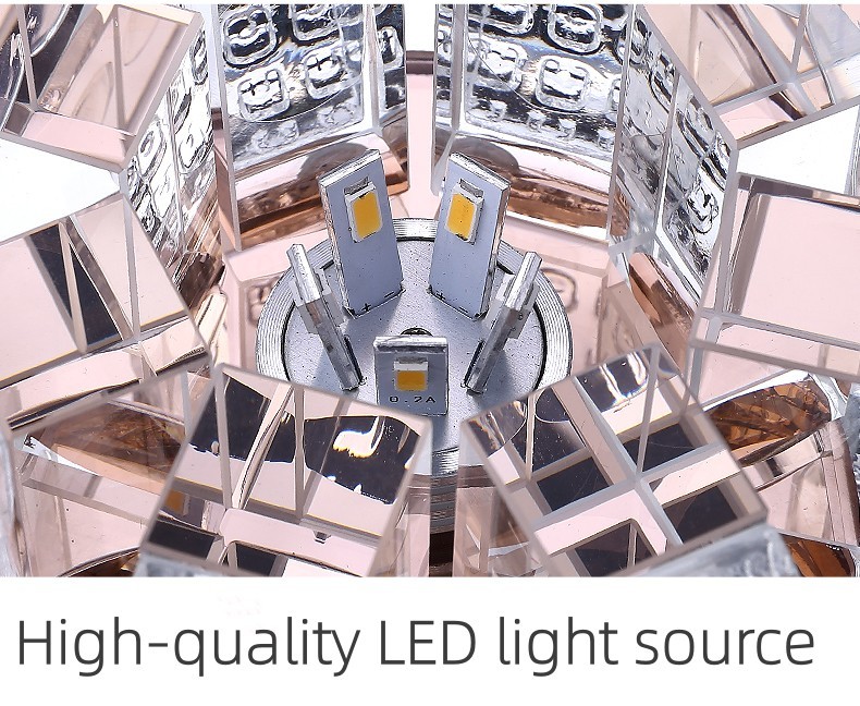 Modern Crystal Aisle Spot Light Creative Entry Glass Balcony Porch Hall Corridor Ceiling Downlight