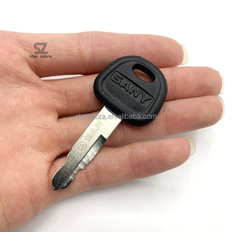 13.4*12.7*12.7 Solidified Paper Ignition Door Key for Sany SY85C SY115 SY200C SY245 SY285 SY700 SY480 SY550 Excavator