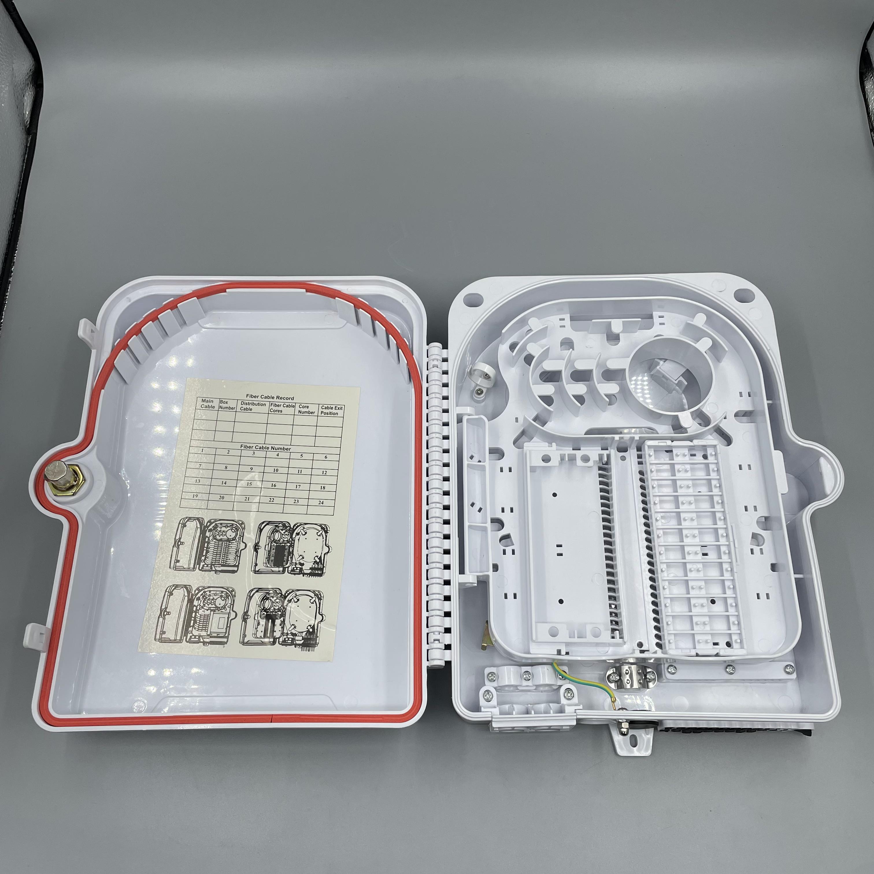 24-Core 1x16 PLC FTTH FTTX Cable IP65 Waterproof Splitter Box Terminal Box for Waterproof