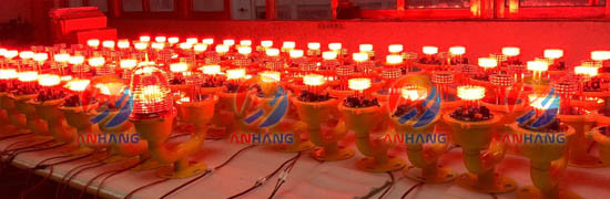 Flight LED Aviation Obstruction Light ICAO Aviation With Bird Deterrent Spike Lamp
