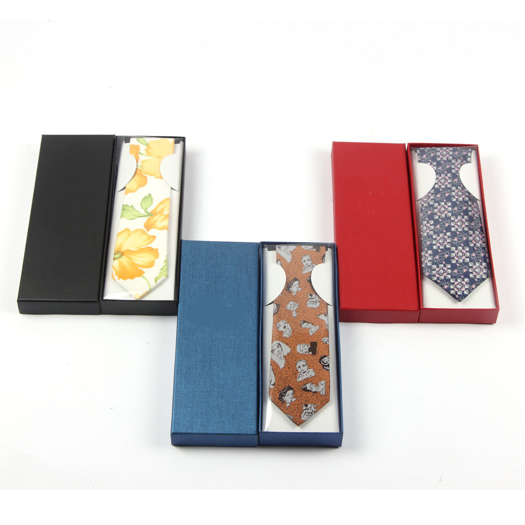 Custom Luxury Paper Tie Box Packaging for Other Gift Craft Necktie Neck Tie Gift Box