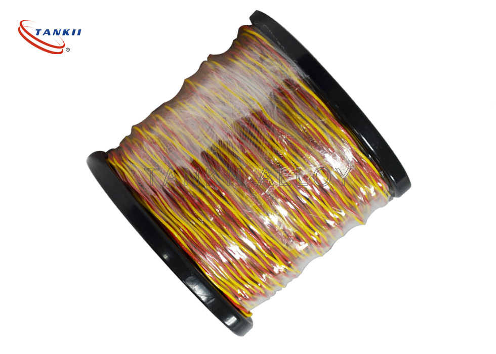 Glass Fiber Insulated Thermocouple Cable T Type With 0.1mm Conductor