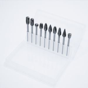 6mm Double Groove Cemented Carbide Rotary Burr with 10 Different Shapes and 3