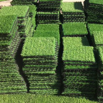18mm 50mm Artificial Putting Green 30x30 Interlocking Grass Deck Tiles