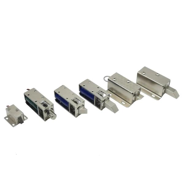 Quality 1054-4b DC 12/24 Volt Normally Closed Mini Push Pull Solenoid Lock for Cabinet for sale