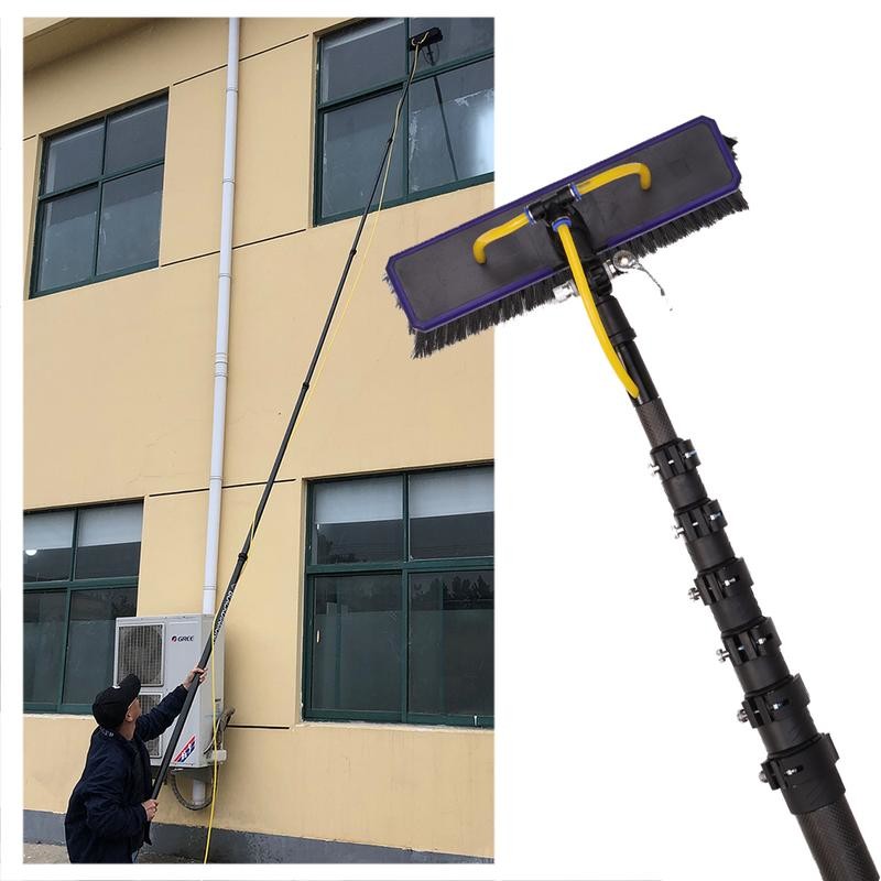 High Stiffness Carbon Fiber Extendable Cleaning Pole - Quick Lock Clamps