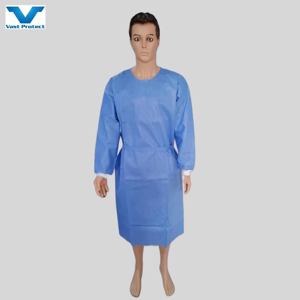 Professional Medical Surgical Supplies Level 1/2/3/4 Operation Patient Protective Nonwoven PP SMS Reinforced Sterile Disposable Isolation Gown