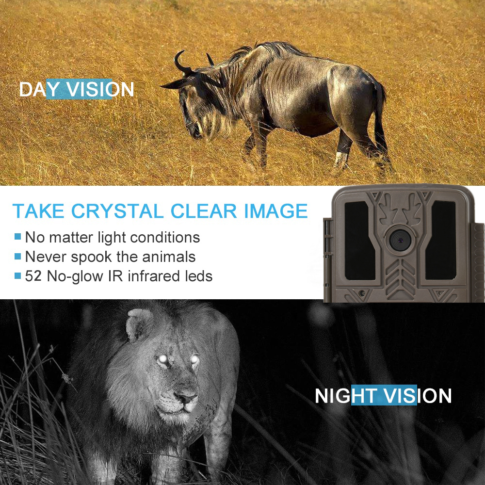 Infrared 14MP Outdoor Hunting Camera , Outdoor Night Vision Camera For Wildlife