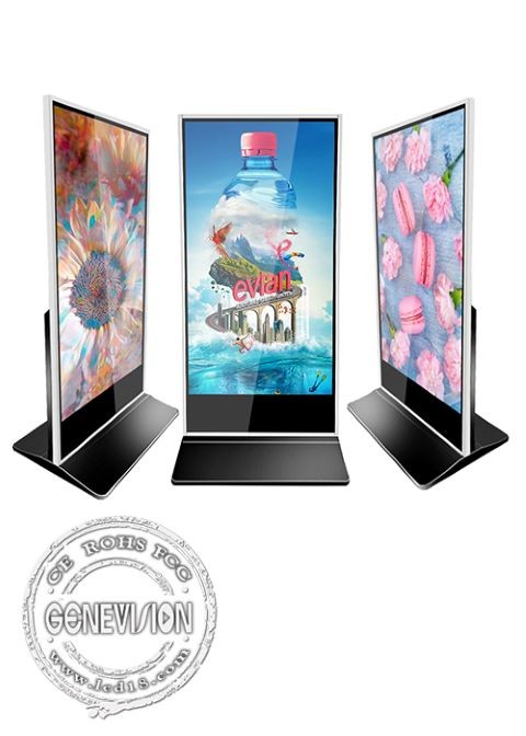 75" Touch Screen Kiosk Digital Signage Floor Standing Advertising Equipment