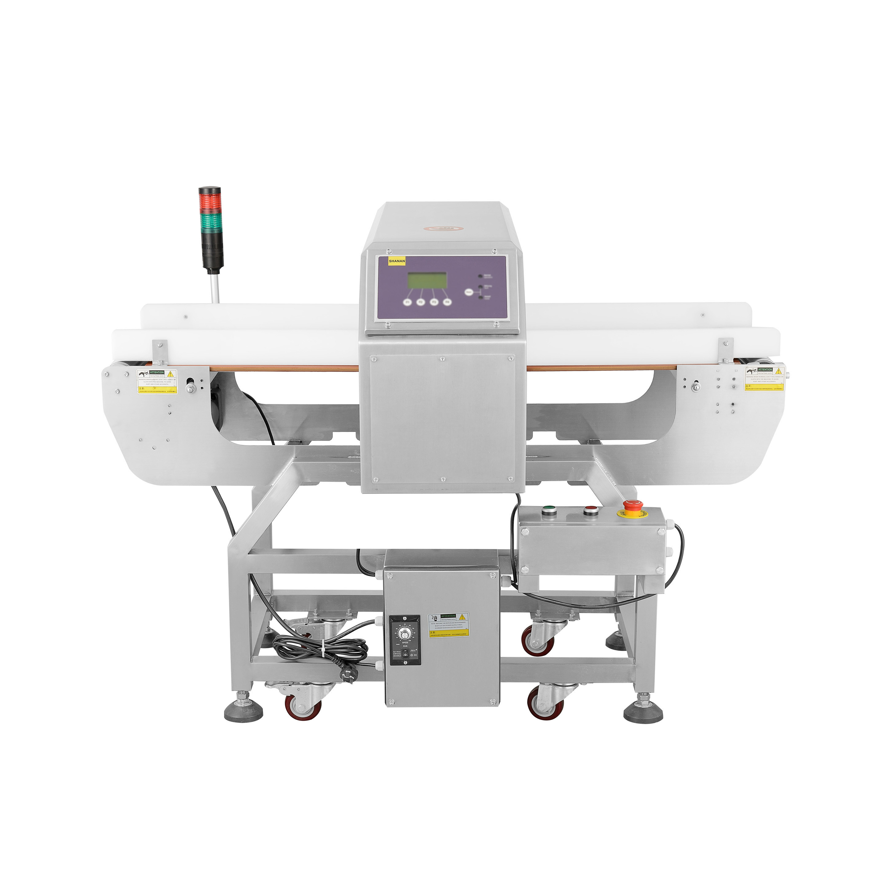 High Accuracy free fall pipeline metal separator funnel food metal detector for granular pharma metal powder plastic rub