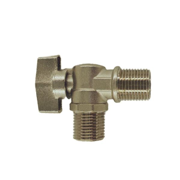 Corrosion Resistant Brass Ball Valve Brass Water Valve 90 Degree 16 Bar Maximum