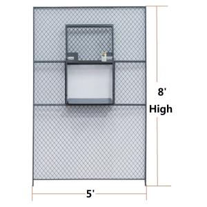 Sliding Service Security Wire Mesh Window Guard , Wire Mesh Security Panels For