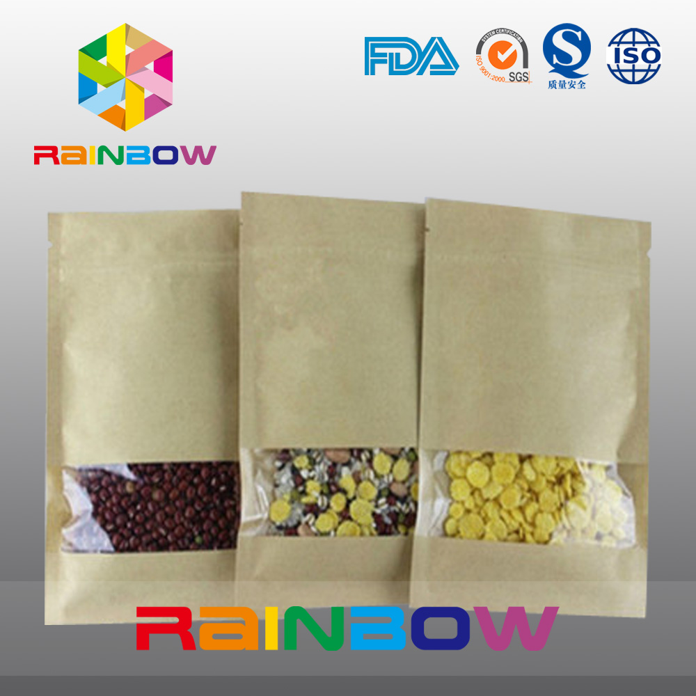 Food Grade Stand Up Zipper Bag For Coconut Chips / Pet Food / Snack / Biscuit