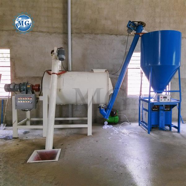 10-15 Minutes / Batch Dry Mortar Mixing Plant Wall Putty Gypsum Powder Plaster