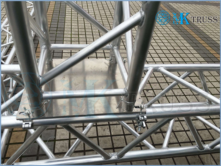 Customizable Black Aluminum Base Plate AL45S/ AL60S/ AL80S/ AL90S for DJ Truss Tower