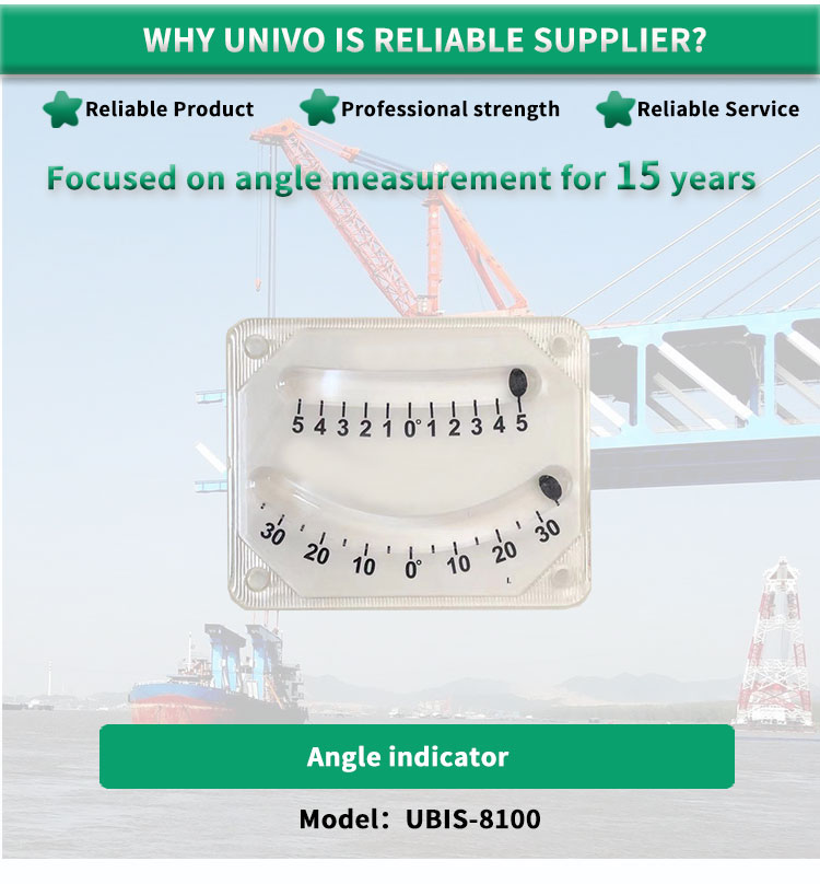 UNIVO UBIS-8100Y Inclinometer Ship Heel Measuring Instrument with Dual Tube Level Gauge