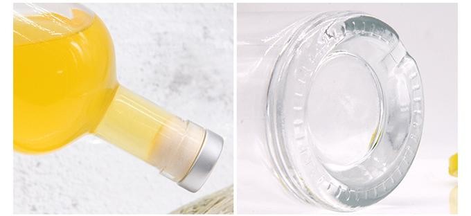 Spot Cheep Price High White Material 750ml Glass Liquor Bottle For Rum Whiskey