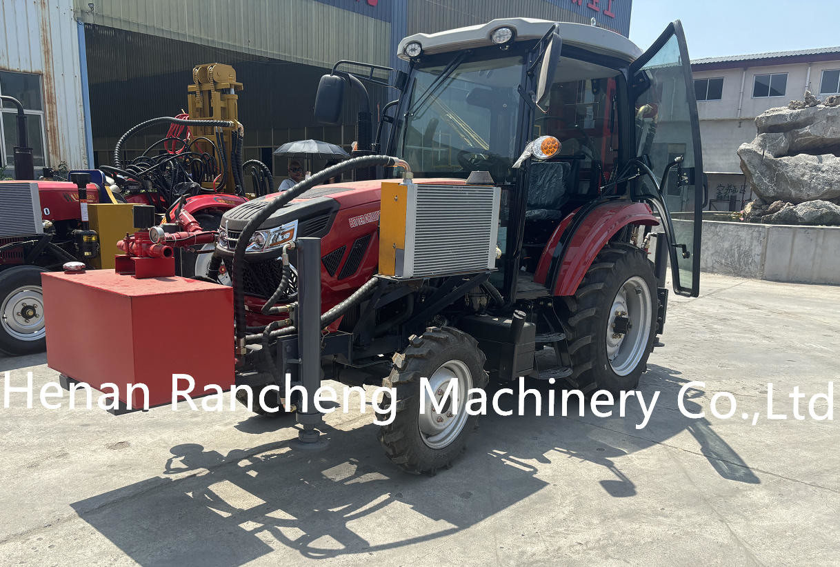 12t Lifting Force Small Water Well Drilling Rigs / Trailer Mounted High Efficiency Drilling Rig For Drilling Requirements