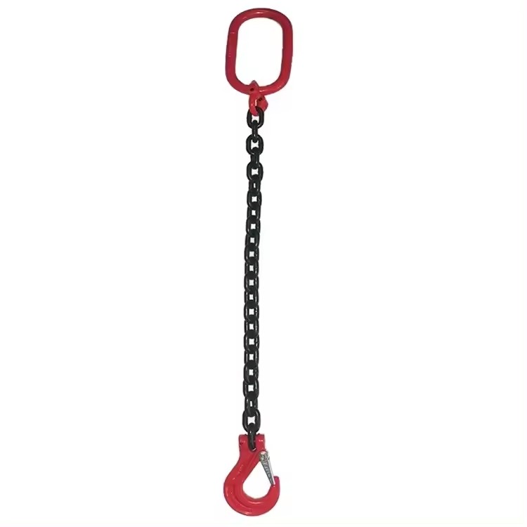 Grade 80 Adjustable G80 6mm Single Leg Chain Sling for Lifting Diameter 8mm