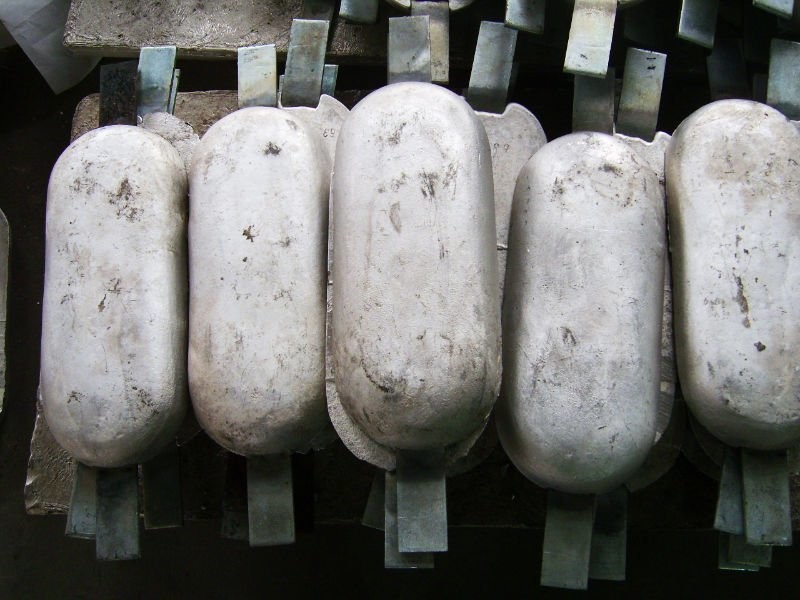 Cast magnesium anode With Filling Mg anode 32D5 17D3