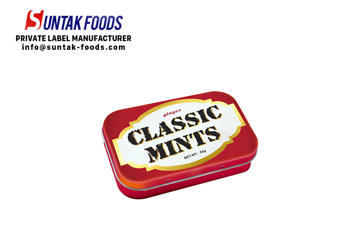 Classic Fresh Breath Mints Dextrose Candy , Hot Chewable Ginger Tablets