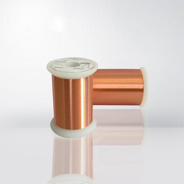 20 - 56 AWG Multi Applications Ultra Thin Enameled Copper Wire Self Bonding Magnet Wire With Good Solderability