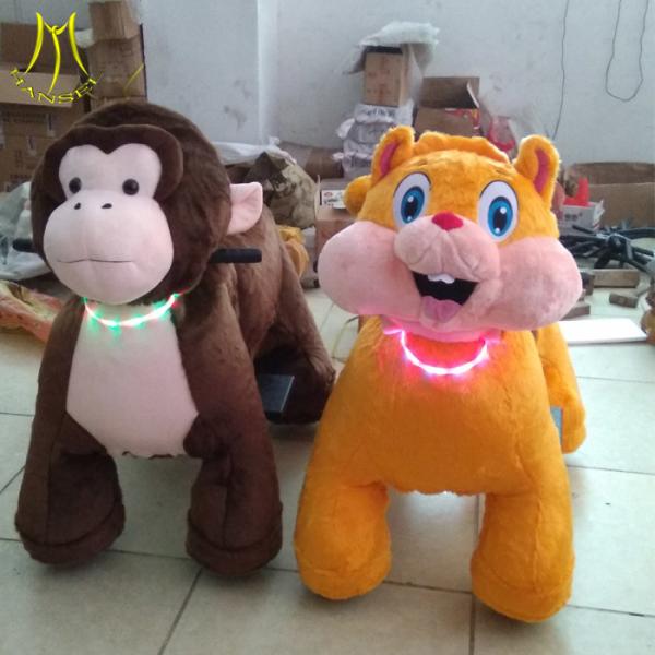 Hansel coin operated children plush stuffed electric battery operated ride