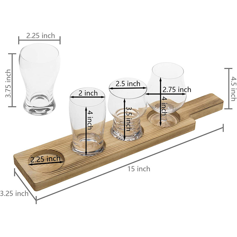 Mug Wooden Cup Holder Wooden Serving Trays Shot Glass Set Wooden Display Stand Whiskey Glasses Display Holder Shot Glasses Displ
