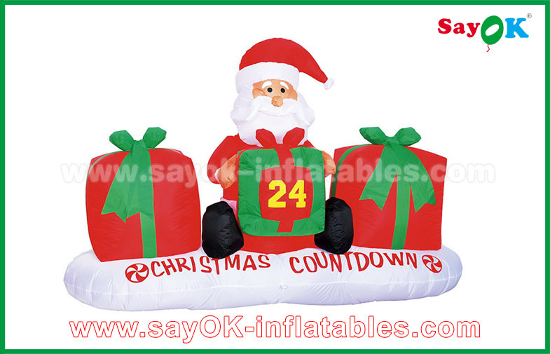 Customzied Various Inflatable Santa Claus Cartoon Characters For Christmas