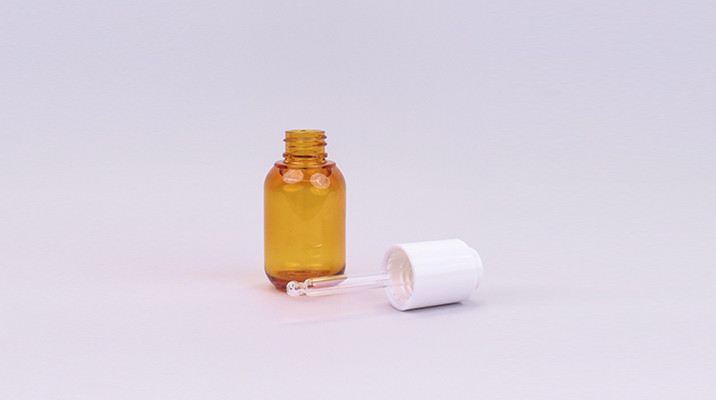 Amber PETG Plastic Eye Dropper Bottles 30ml With White Dropper For Hair Serums