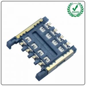  Push Pull Type Micro Sim Card Connector 2.4H 6Pin / 8Pin Manufactures