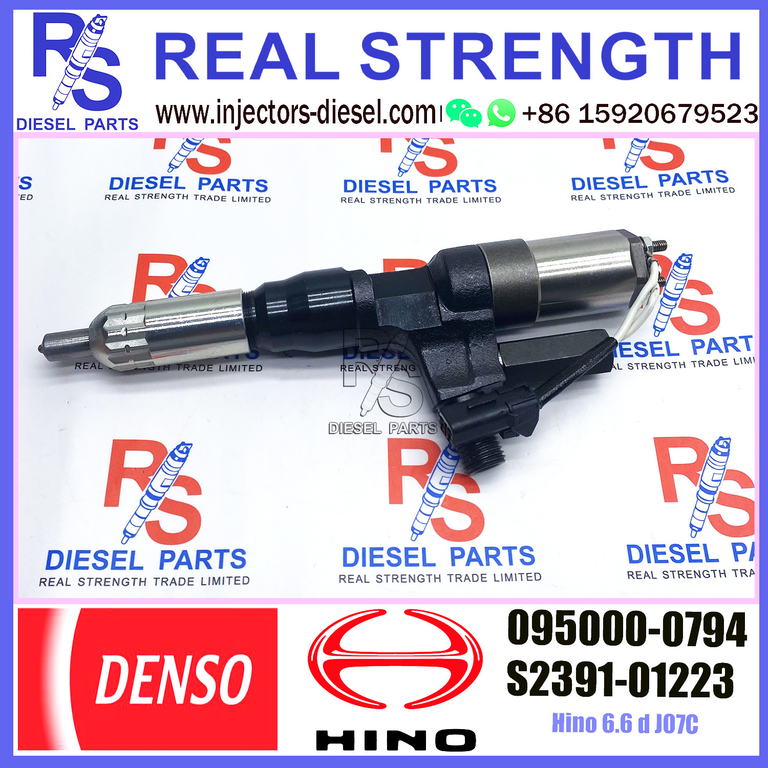 DENSO Common Rail Diesel Injectors 095000-0792 095000-0793 095000-0794 For HINO 23910-1222 23910-1223 S2391-01223