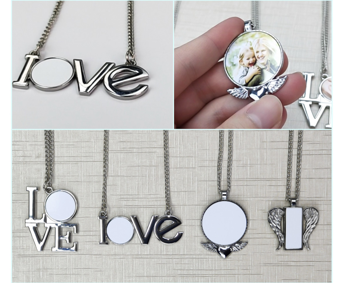 Sublimation Jewelry Blanks Sublimation Blank Wing Pendant Necklace