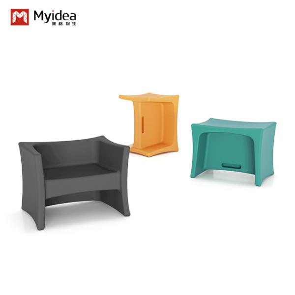 Music Room Students Multi-side Stool Chair , Simple Multi-functional Kindergarte
