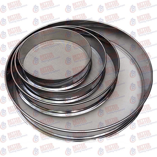 BS 410 UNE 7050 Woven Wire Sieves Lab Testing Equipment Customized