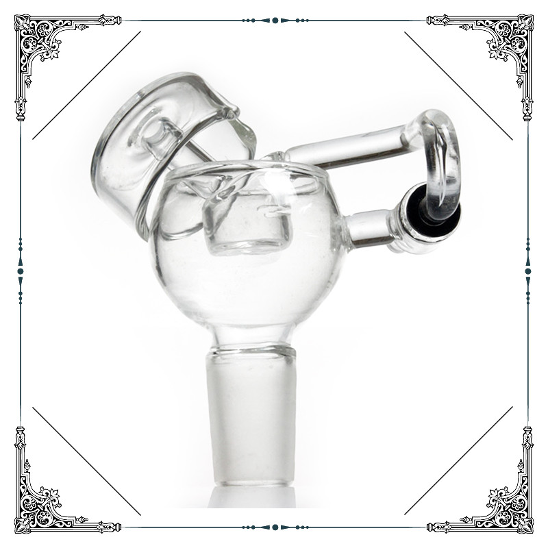 Glass Honey Bucket With Carb Cap Glass Bowls For Smoking , Hand Blown