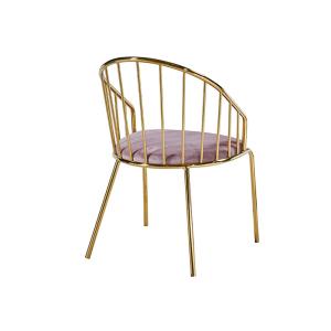 China Stainless Steel Leather Padded Dining Chairs With Backrest on sale