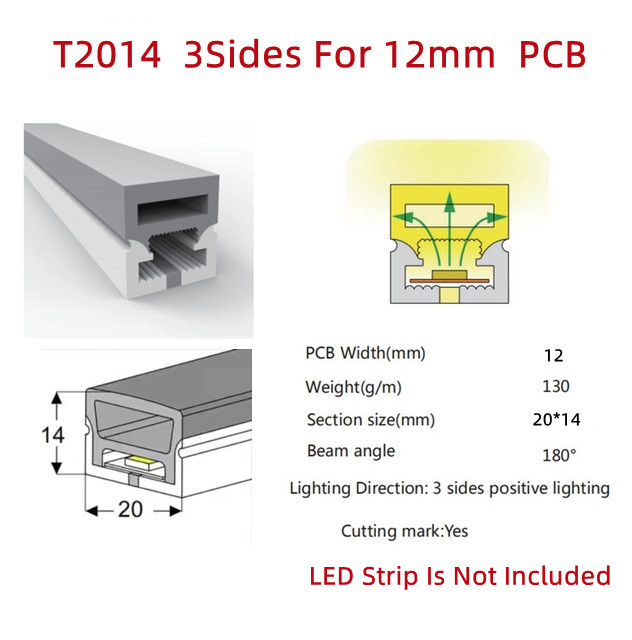 DC 12V Red LED Neon Flex with 50000 Working Lifetime and Hanging Mounting Installation