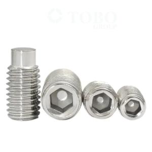 SS304 Hex Socket Set Screw M3 - M10 Hexagon Socket Lock Grub Screw With Dog