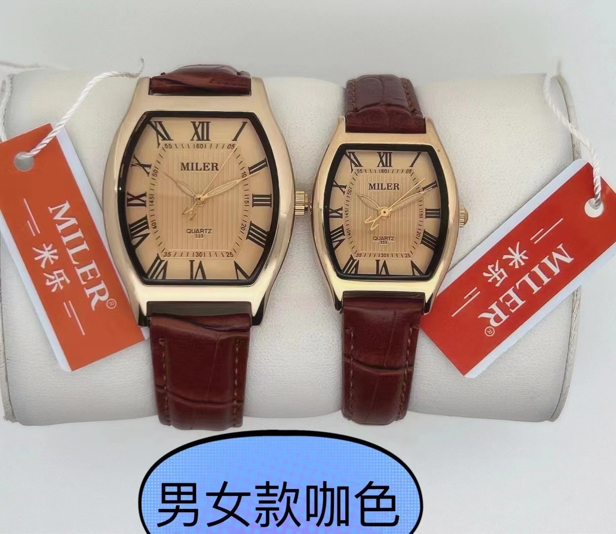 Elegant Analog Stylish Couple Watch With 40mm Dial Luminous And Leather Band