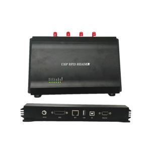  RS232 Usb Long Distance 4 Port RFID Reader , Long Range Uhf Rfid Reader Manufactures