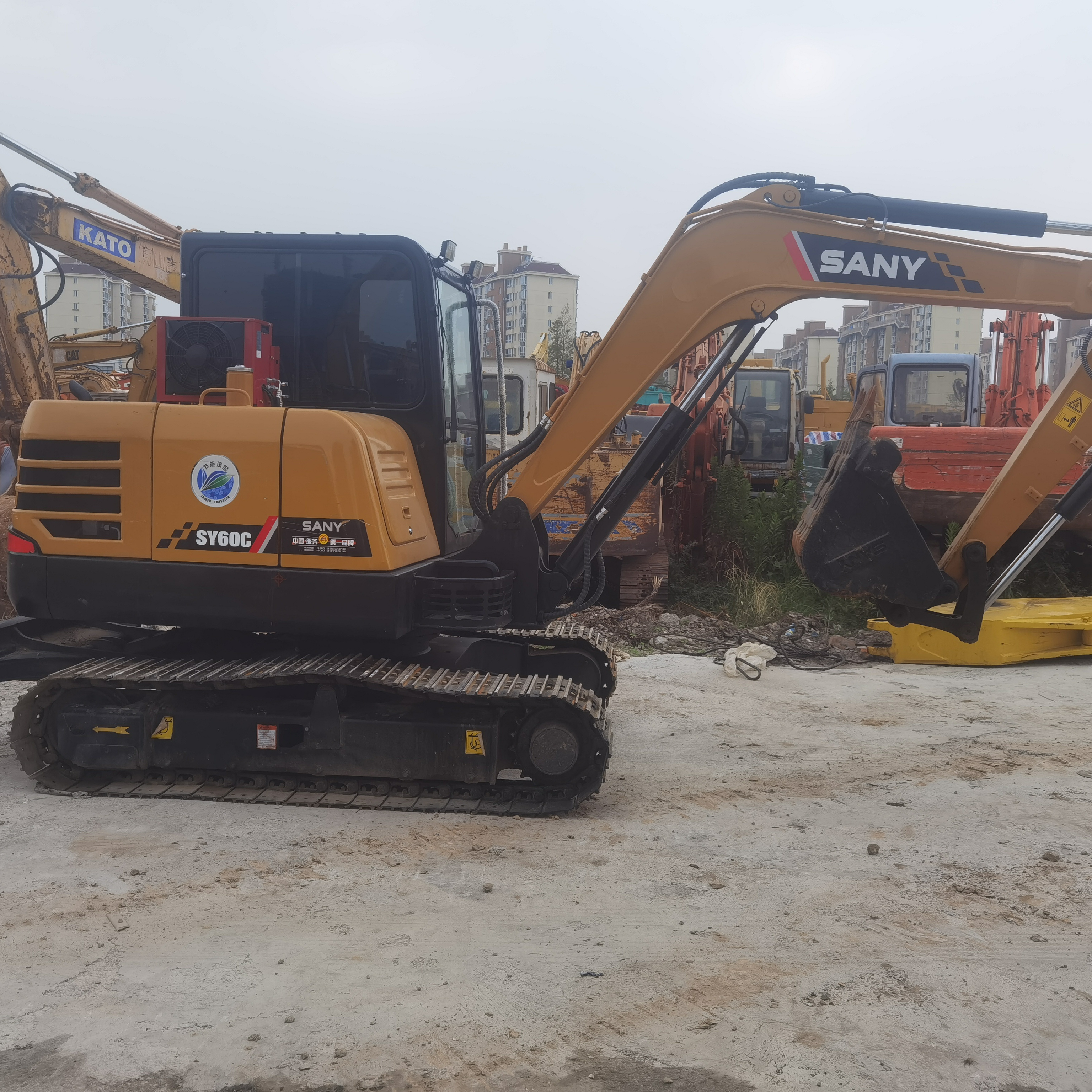 High Performance Sany SY60C Excavator 6TON 0.3 Bucket Capacity 40.5 Power