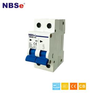  NBSB1 Series 2P 6kA 10 Amp Circuit Breaker , Switch Type MCB 230V/400V AC Manufactures
