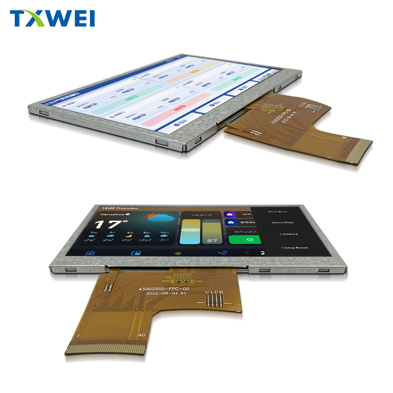 4.3inch tft lcd 480x272 RGB interface ST7283 tft lcd Module 4.3 inch LCD Display with capacitive touch screen