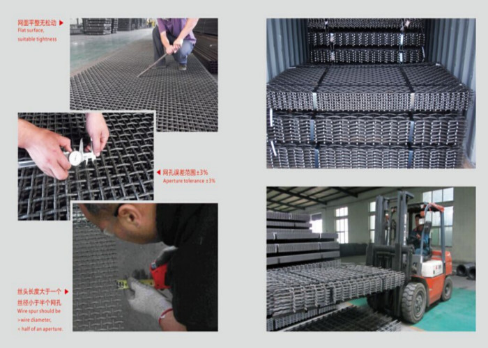 Plain Weave Vibrating Screen Wire Mesh Wear Resistance Sturdy Construction