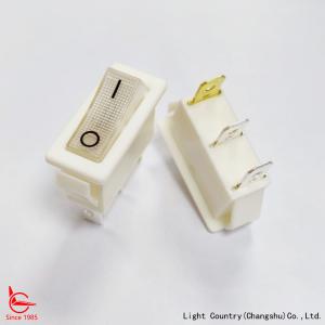 Factory High Quality White LED illuminated Rocker Switch, R4, 33x15mm, ON-OFF,