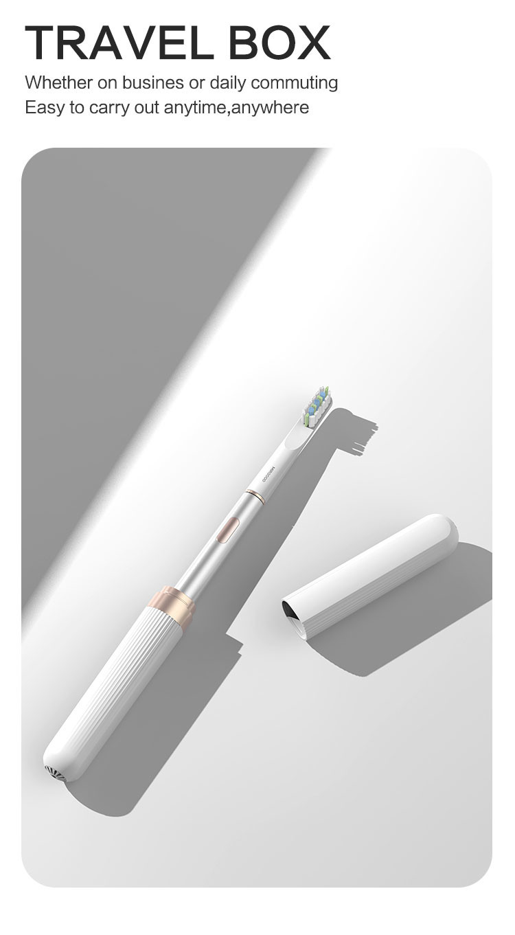 Custom LOGO Rechargeable Sonic Electric Toothbrush Battery Powered Waterproof