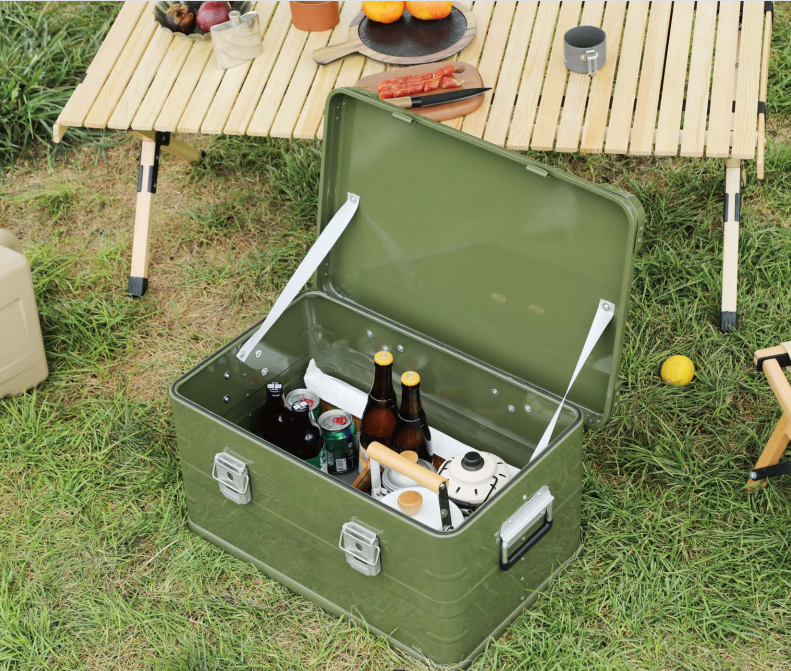 Conveniently Installed Aluminum Alloy Camping Kitchen Box with and Customized Support