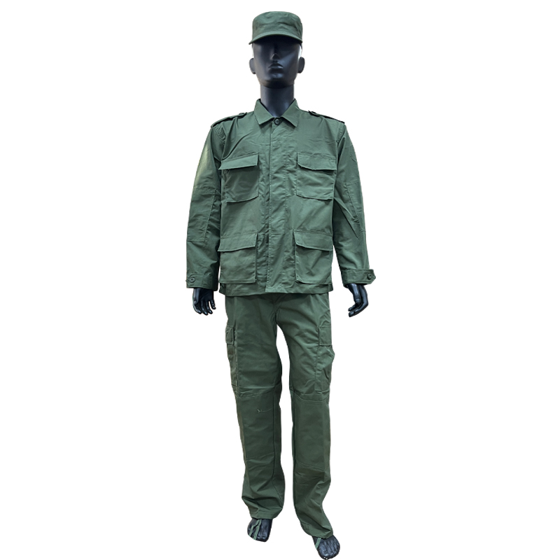 Unisex Camouflage Uniform Long Sleeve Shirts and Trousers for Outdoor Training Attire